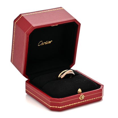 Cartier 18K Pink Yellow White Gold Classic Trinity Ring 51 5.75 5 of 5