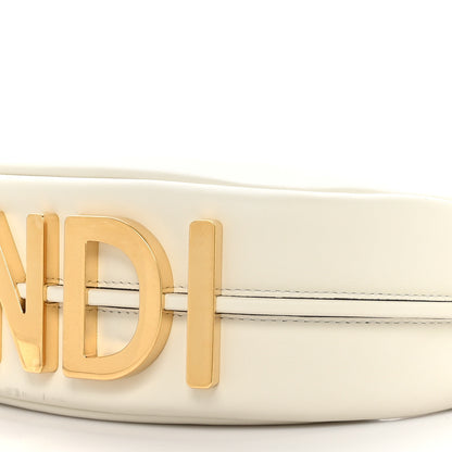 Fendi Vitello Grace Matte Small Fendigraphy Hobo Bag White Ice 10 of 11