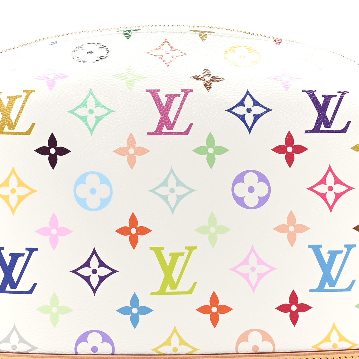 LV x TM Monogram Multicolor Cosmetic Pouch GM White