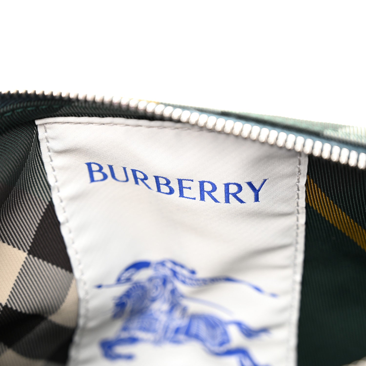 Burberry Nylon Shield Check Crossbody Bag Ivy 6 of 11