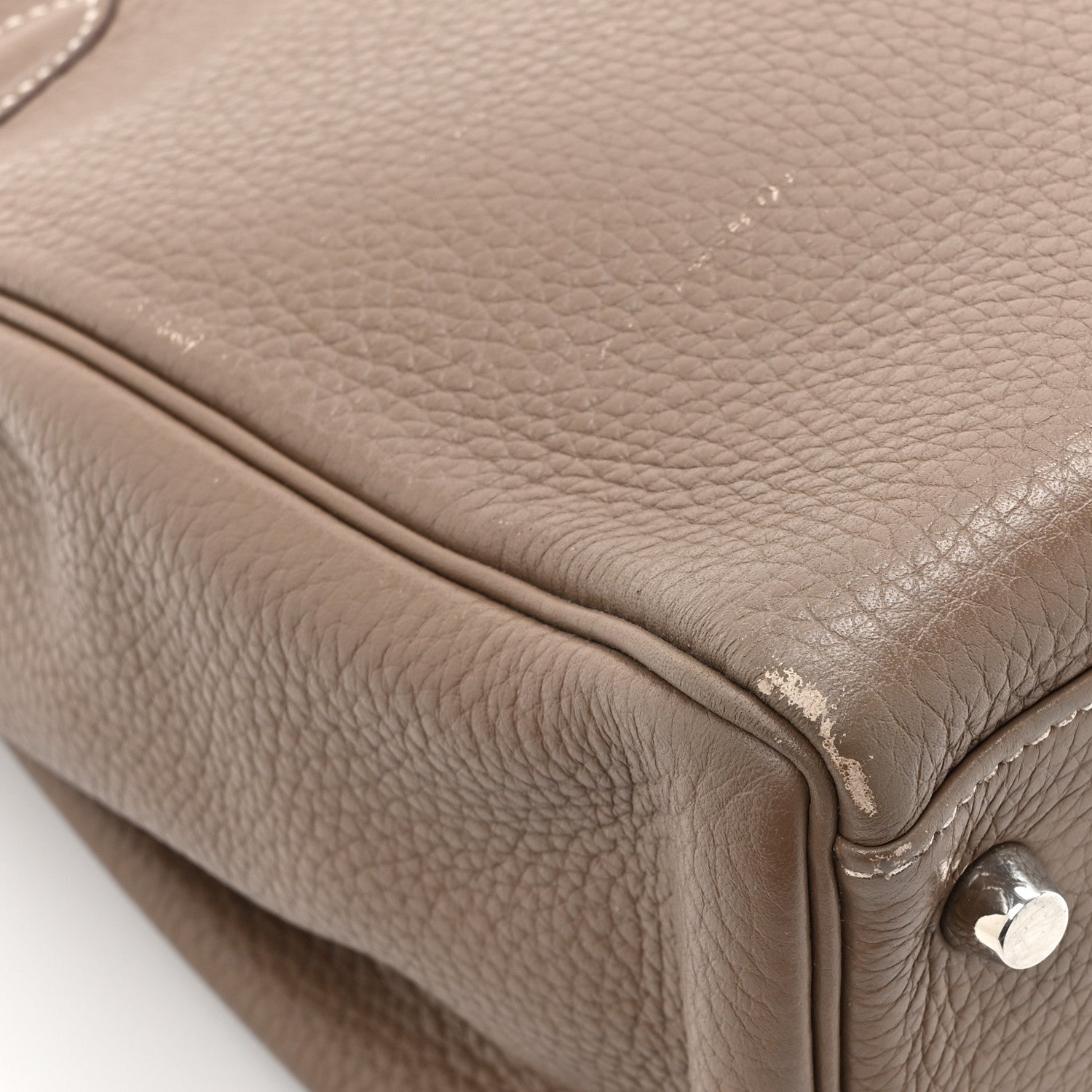 Hermes Taurillon Clemence Kelly Retourne 32 Etoupe 15 of 17