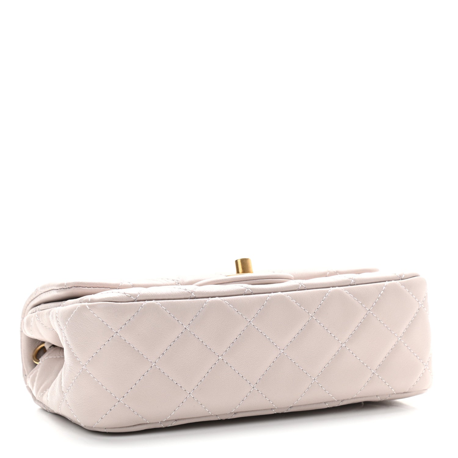 Chanel Lambskin Quilted Mini Rectangular Pearl Crush Flap Light Purple 4 of 11