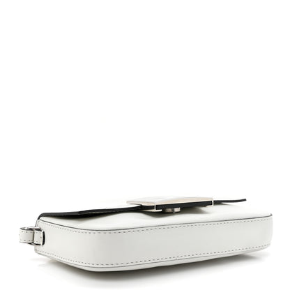 Fendi X MARC JACOBS Nappa Logo Phone Baguette White Black 4 of 10