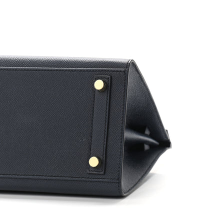 Hermes Epsom Birkin Sellier 25 Bleu Indigo 9 of 9