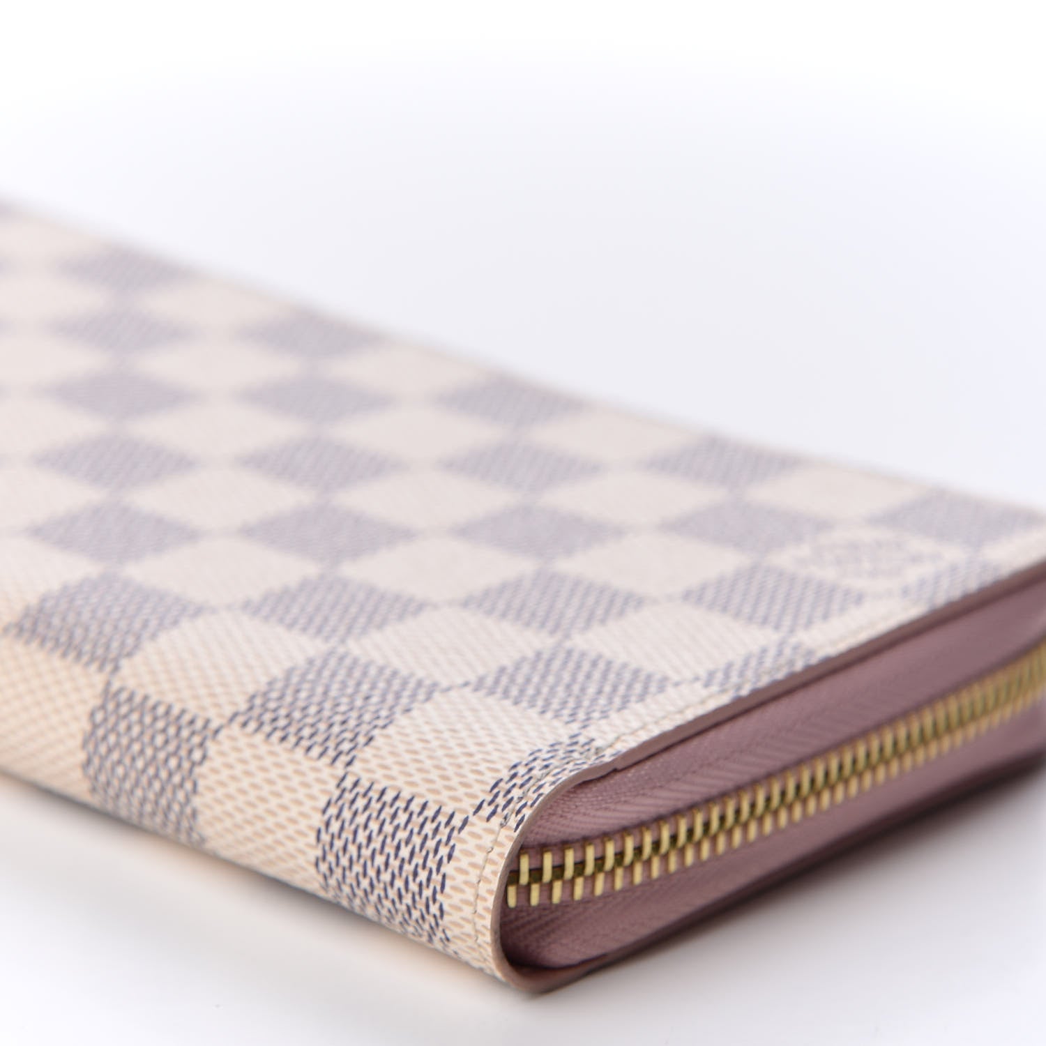 Louis Vuitton Damier Azur Zippy Wallet Rose Ballerine 6 of 9