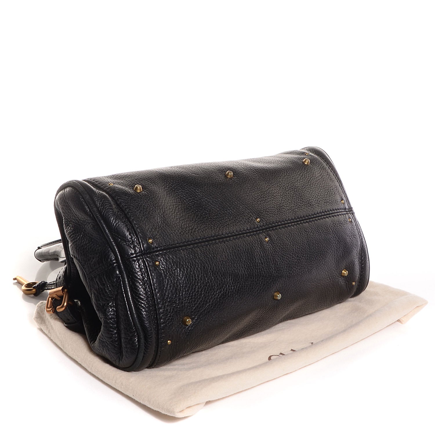 Chloe Leather Medium Paddington Satchel Black 4 of 7