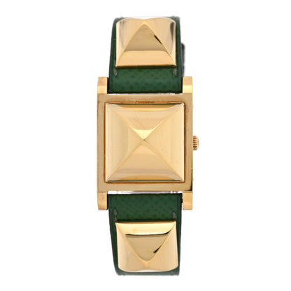 Hermes Stainless Steel Courchevel 23mm Medor Quartz Watch Vert Clair 1 of 5