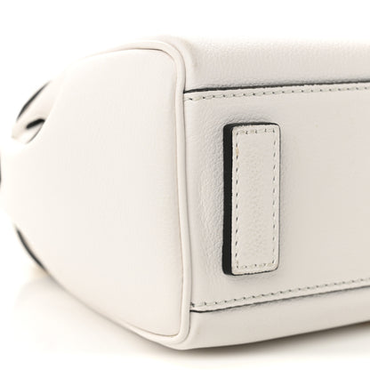 Versace Grained Calfskin Small La Medusa Top Handle Bag Black White 8 of 9