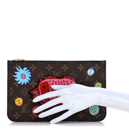 Louis Vuitton LV X YK Monogram Faces Neverfull MM Pochette 2 of 10