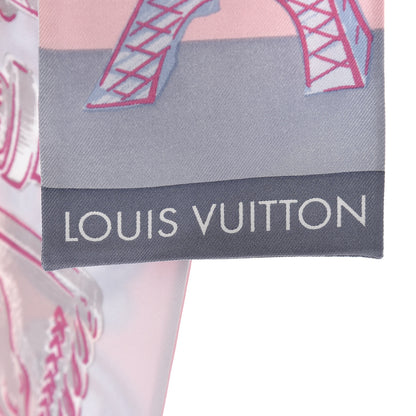 Louis Vuitton Silk Chess Bandeau Blue Ciel 3 of 4