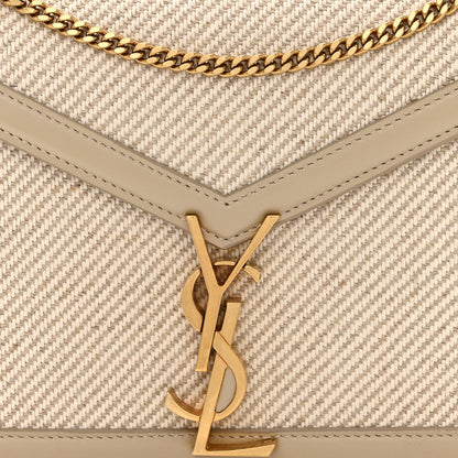 Saint Laurent Canvas Calfskin Classic Monogram Cassandra Beige Cream 8 of 11