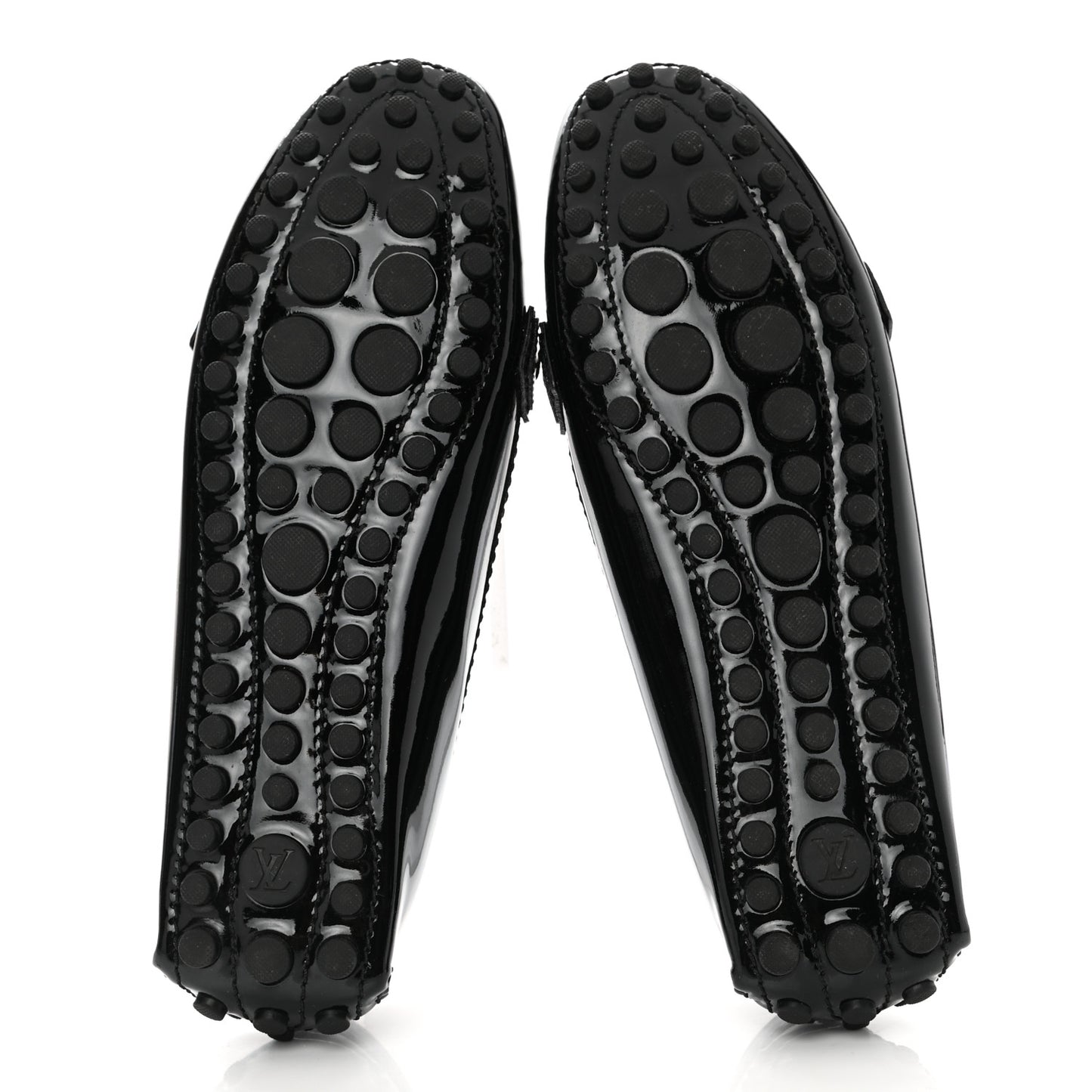 Patent Calfskin Oxford Loafers 38 Black