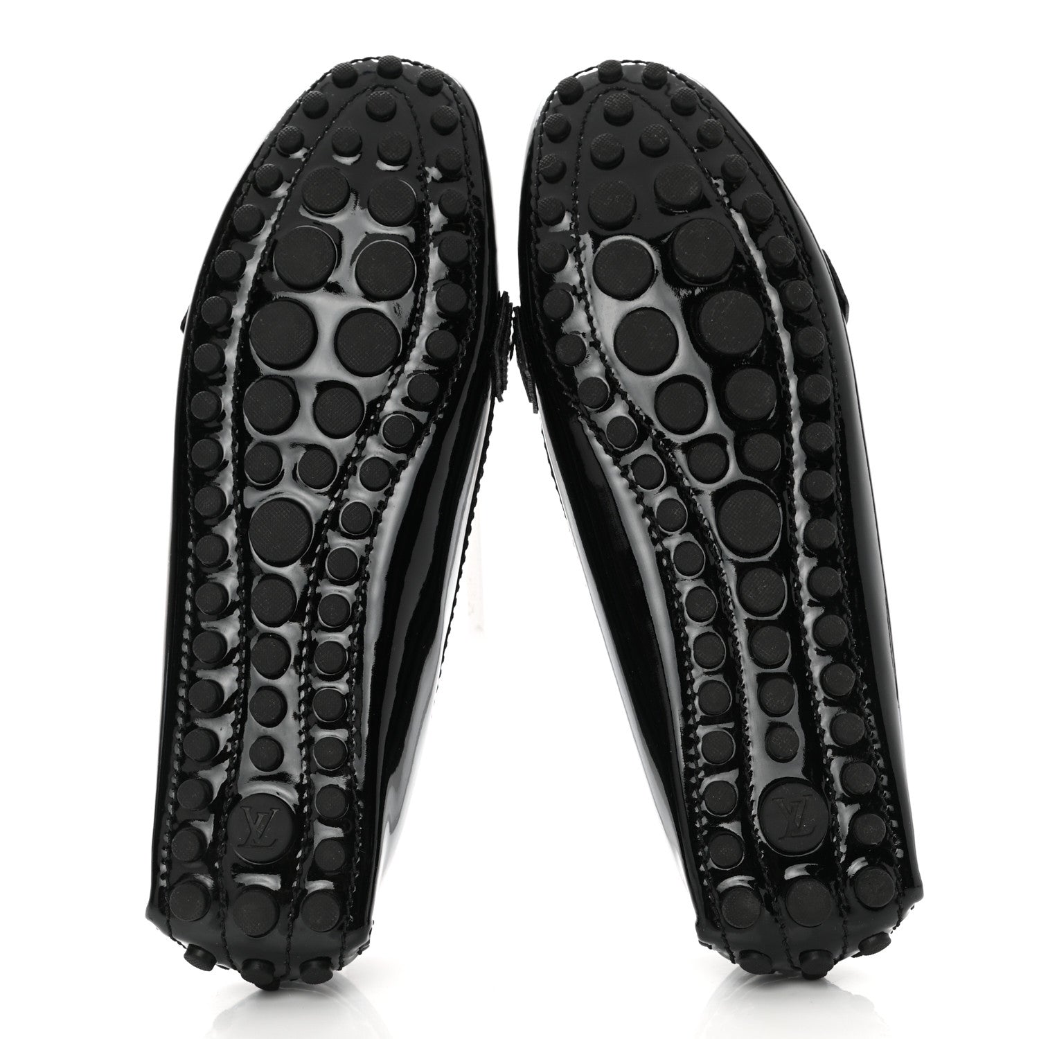 Louis Vuitton Patent Calfskin Oxford Loafers 38 Black 5 of 7