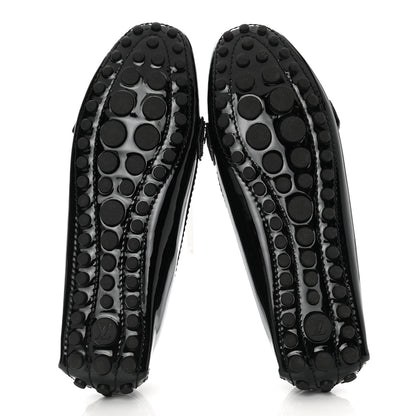Louis Vuitton Patent Calfskin Oxford Loafers 38 Black 5 of 7