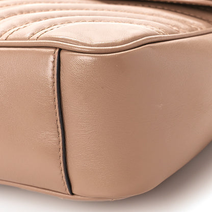 Gucci Calfskin Matelasse Small GG Marmont Shoulder Bag Porcelain Rose 8 of 11