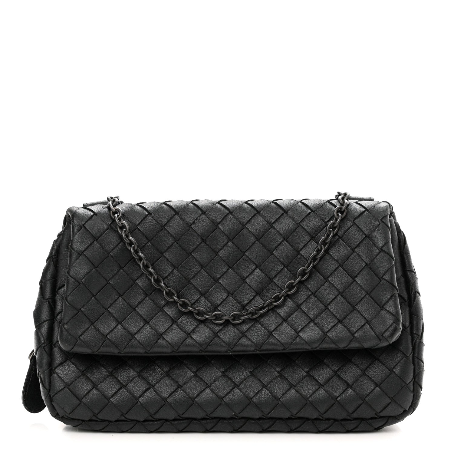 Bottega Veneta Nappa Intrecciato Small Chain Crossbody Black 1 of 11