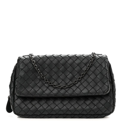 Bottega Veneta Nappa Intrecciato Small Chain Crossbody Black 1 of 11