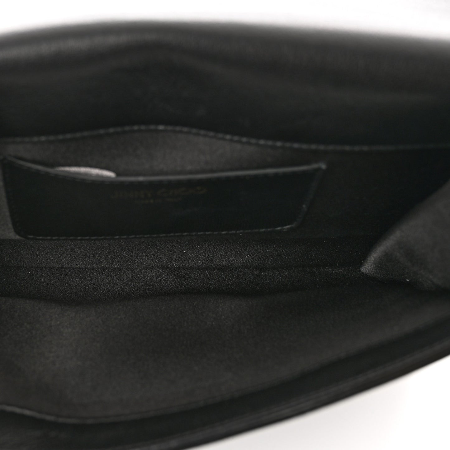 Suede Varenne Chain Clutch Black