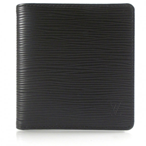 Louis Vuitton Epi Billfold Wallet 6 Cards Slots Black 1 of 7