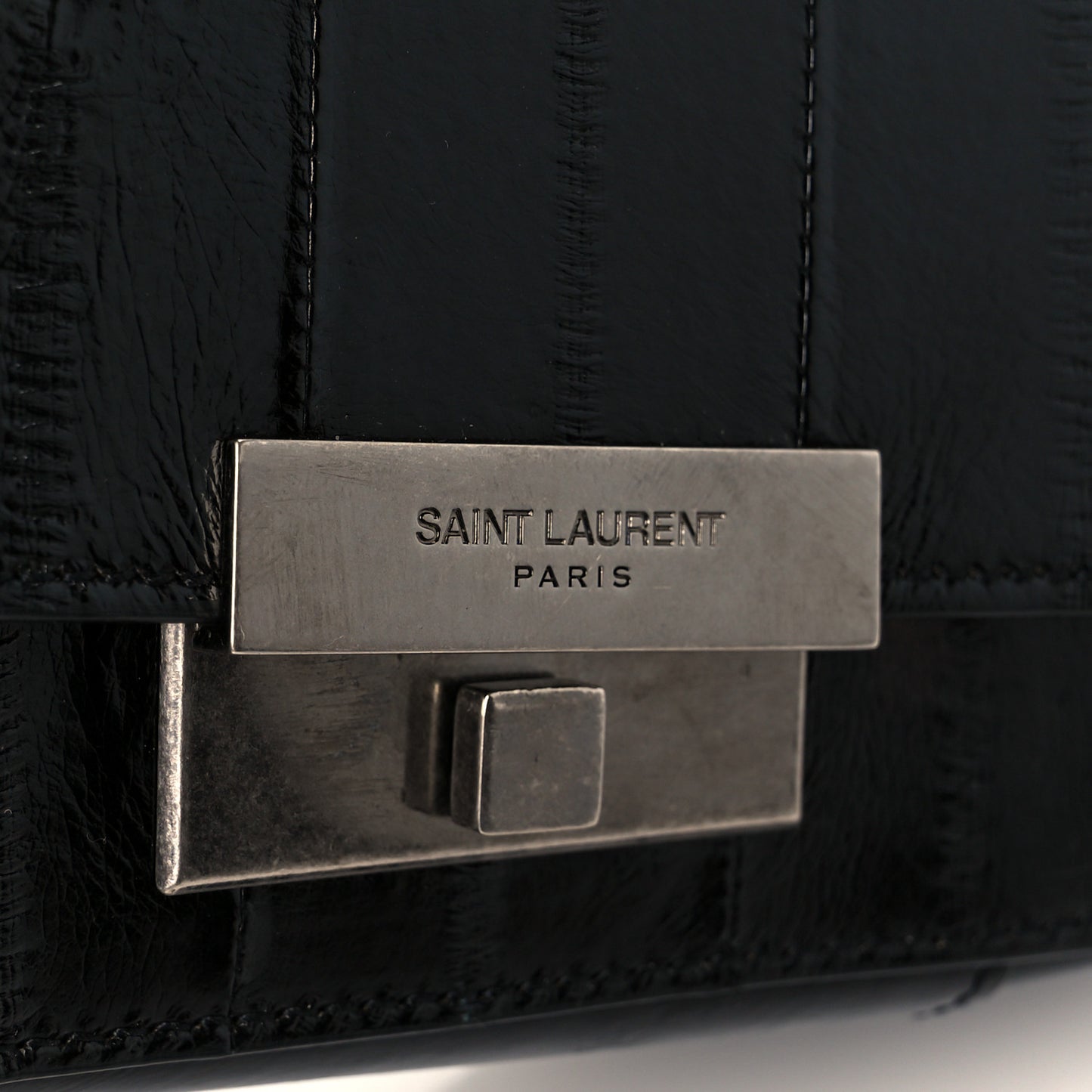 Crinkled Matelasse Betty Messenger Black