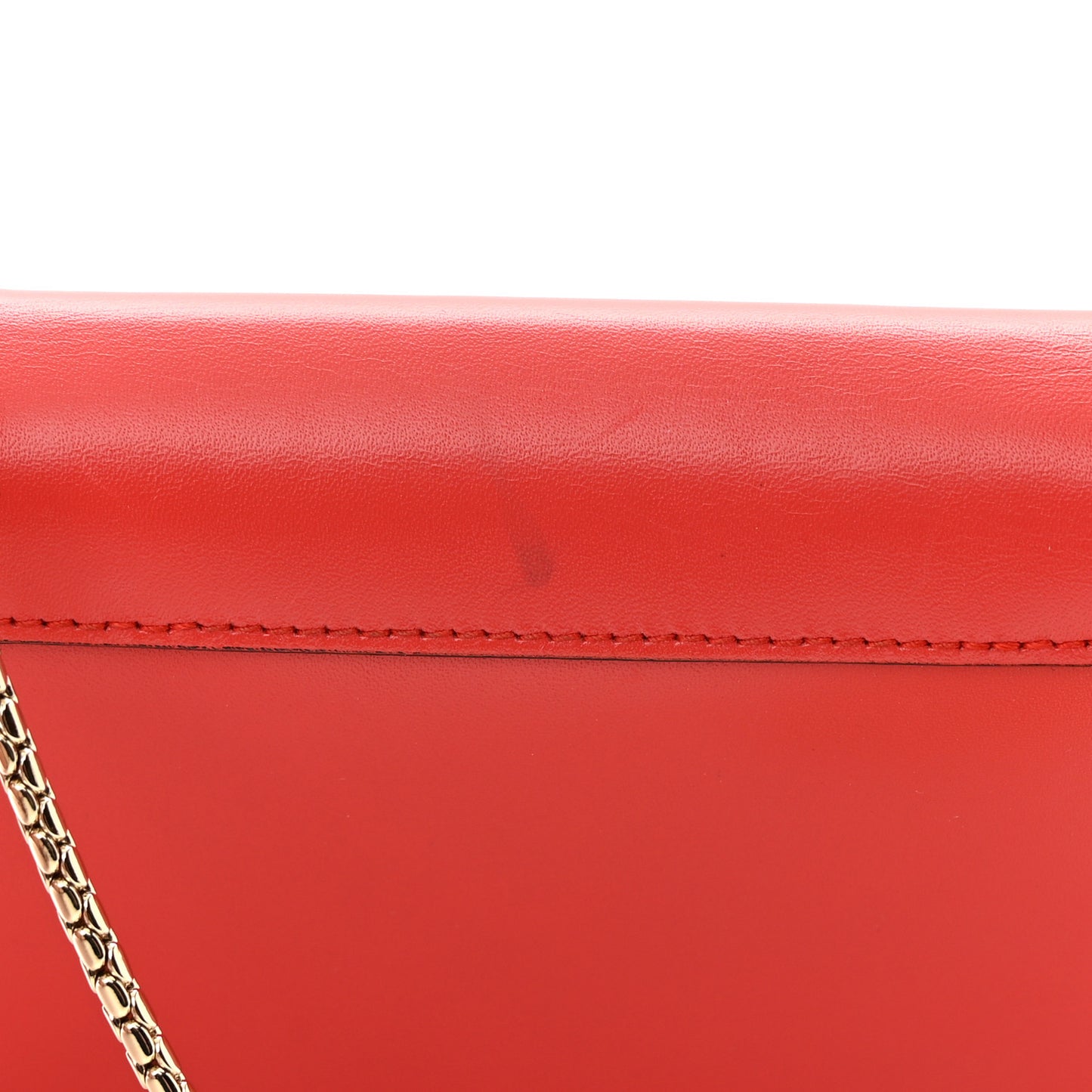 Calfskin Serpenti Forever Mini Flap Clutch Red