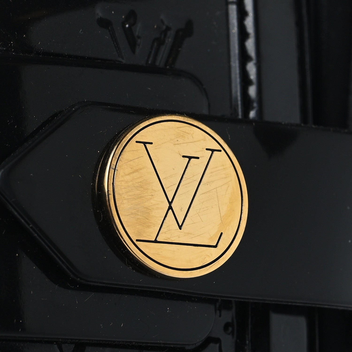 Louis Vuitton Rubber Embossed Monogram Drops High Rain Boots 36 Black 7 of 8