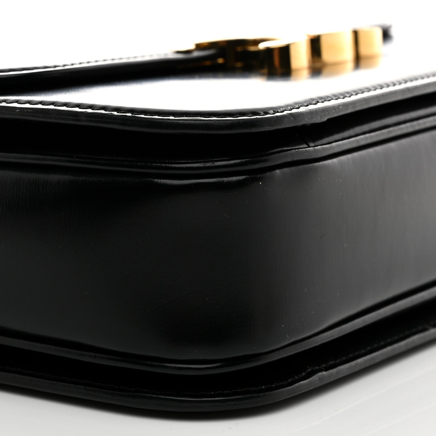 Shiny Calfskin Medium Triomphe Black