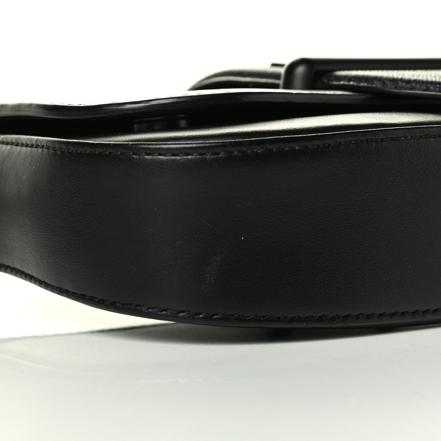 City Calfskin Saffiano Mini Sidonie Shoulder Bag Black