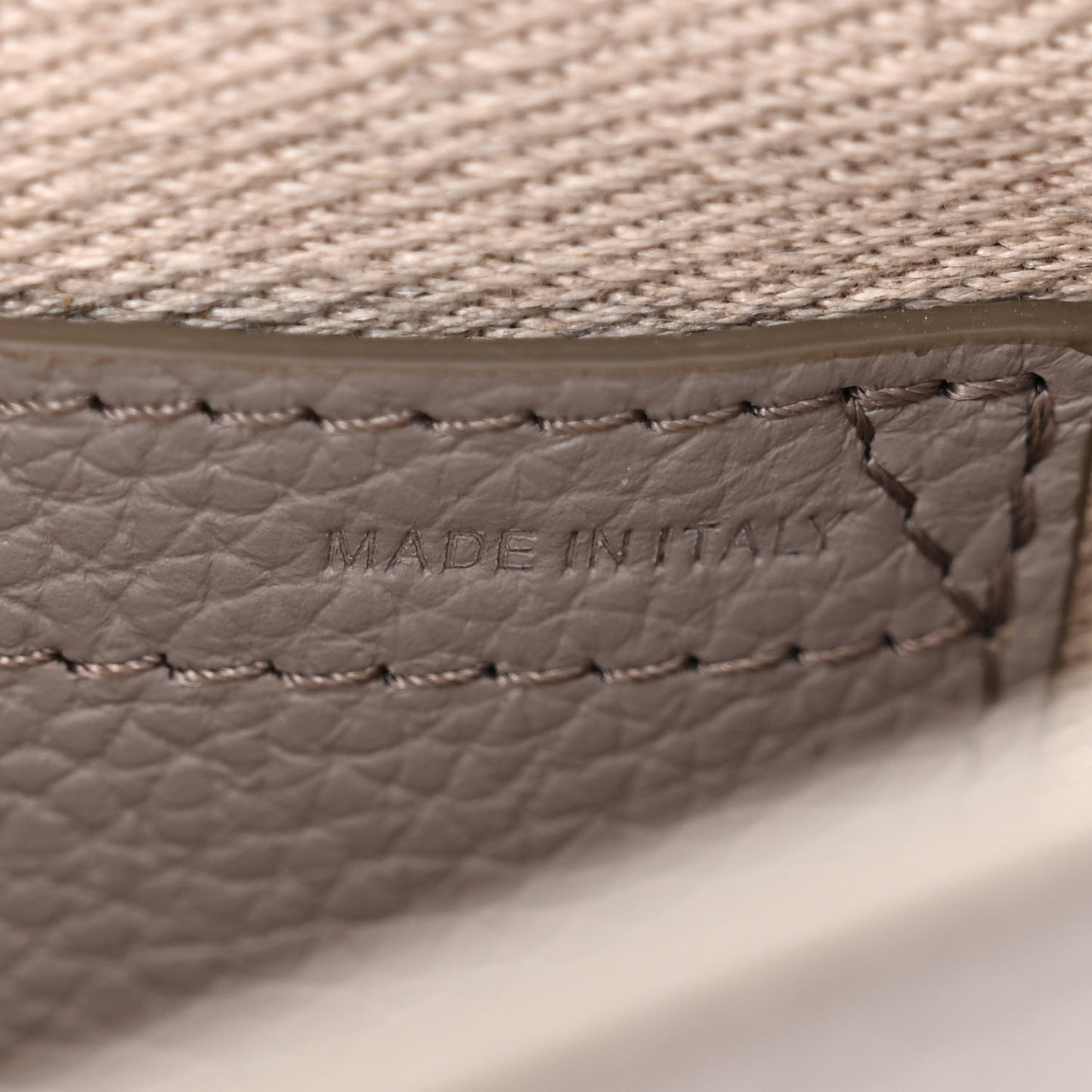 Grained Calfskin Small Marcie Saddle Bag Cashmere Grey