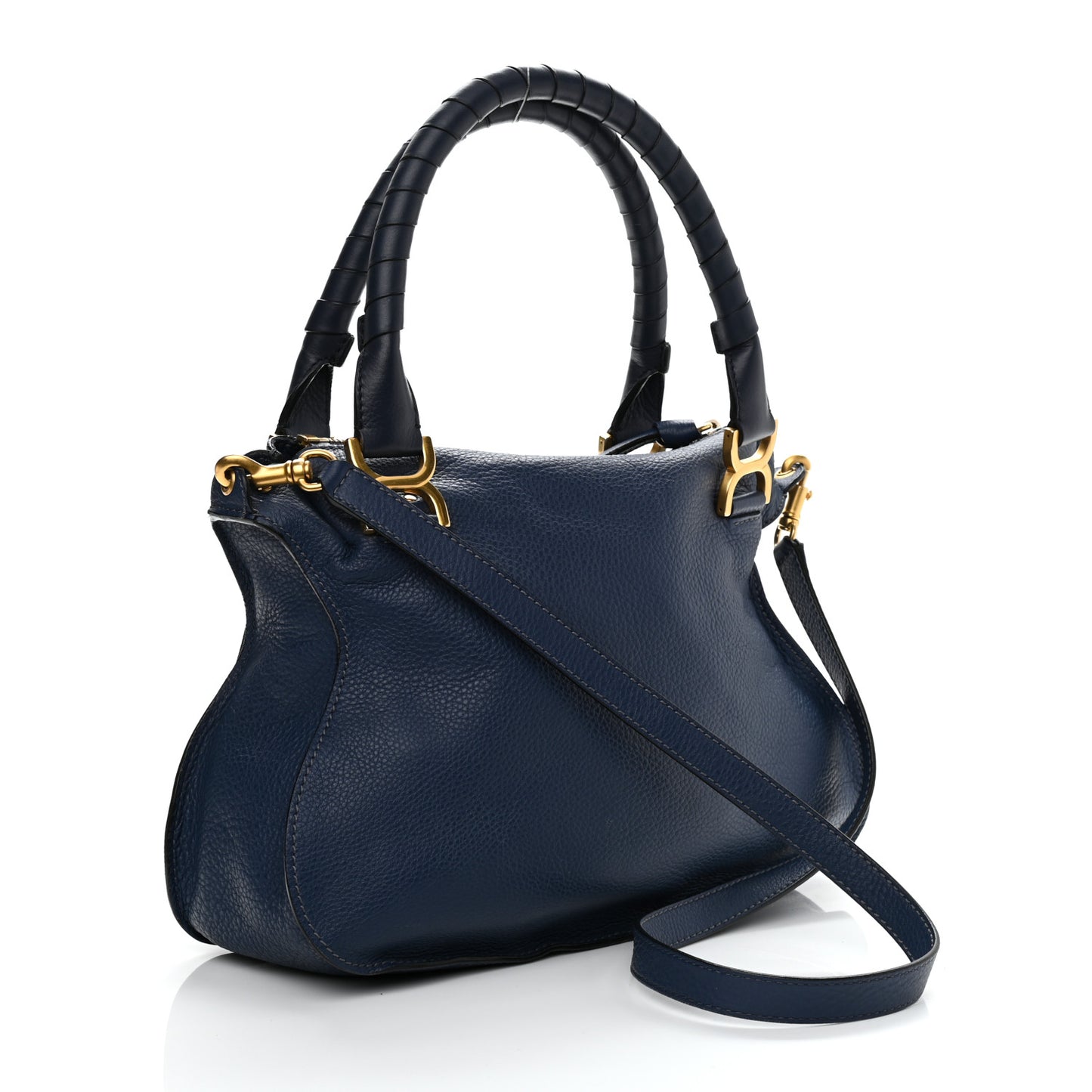 Calfskin Medium Marcie Satchel Blue