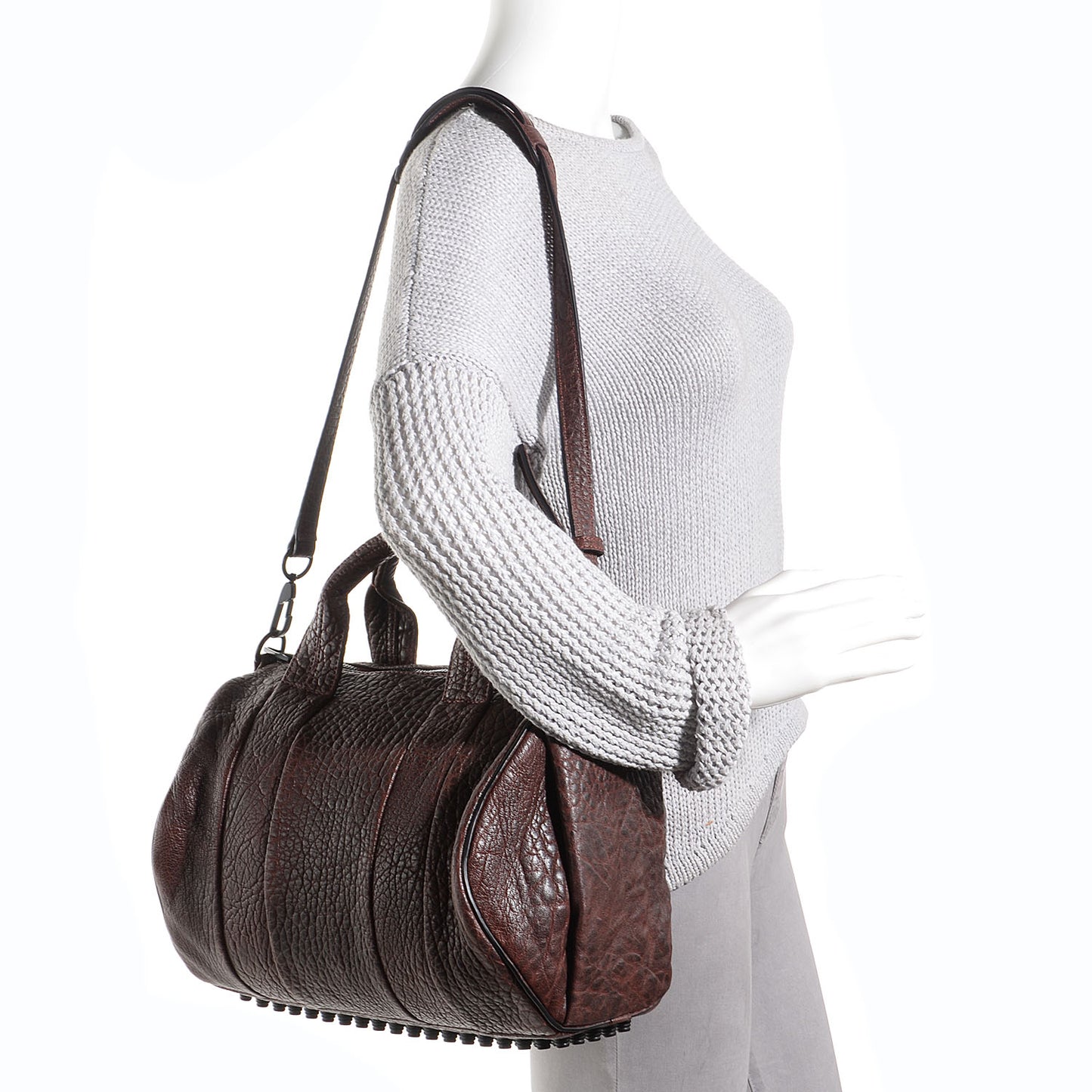 Pebbled Lambskin Rocco Raisin