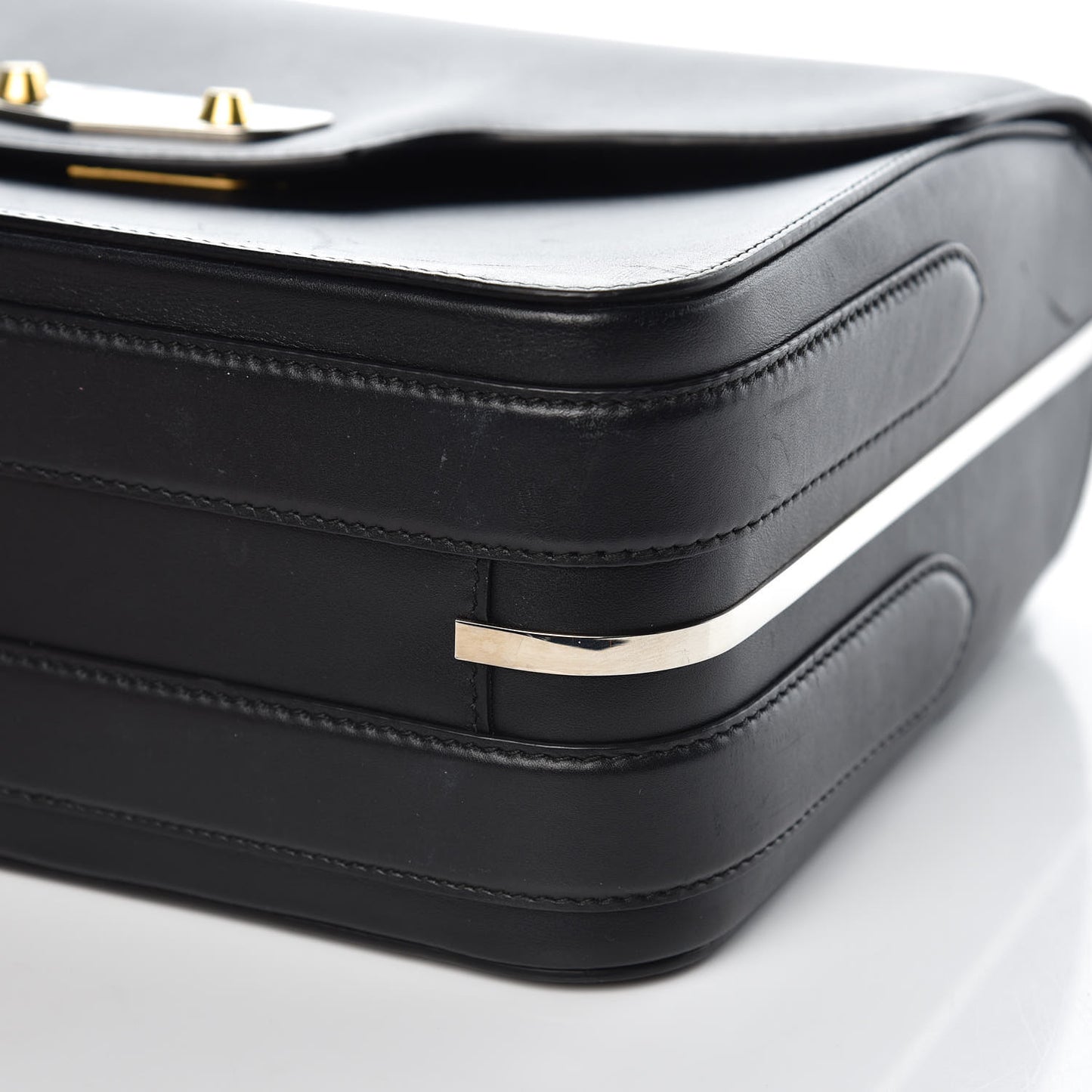 Smooth Calfskin Small Neo Classic Hardware Chain Bag Black
