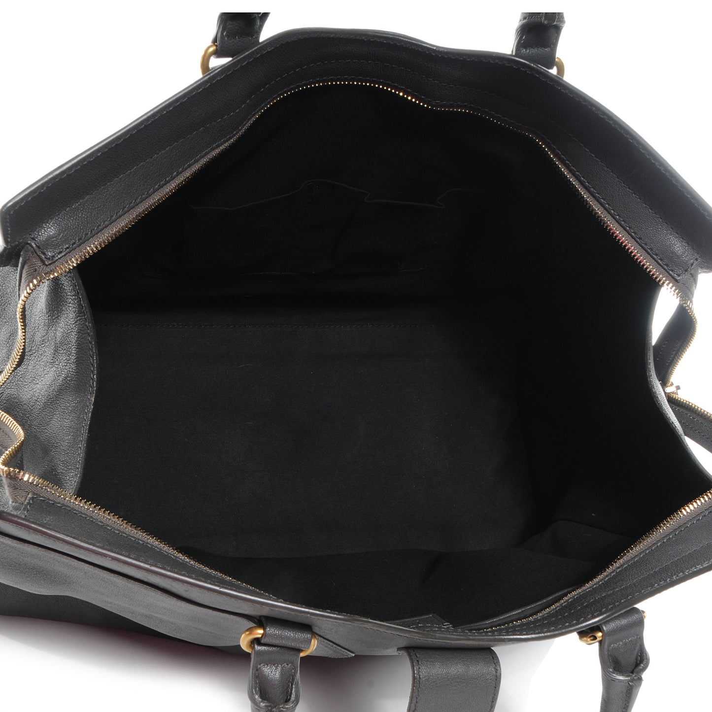 Leather Large Cabas Chyc Grey