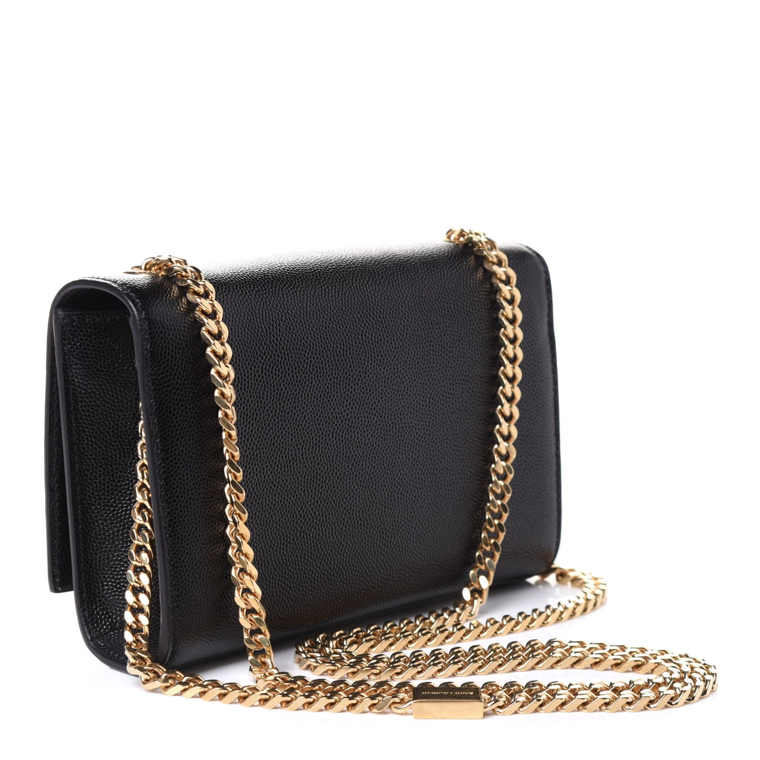 Saint Laurent Grain De Poudre Small Monogram Kate Satchel Black 2 of 10