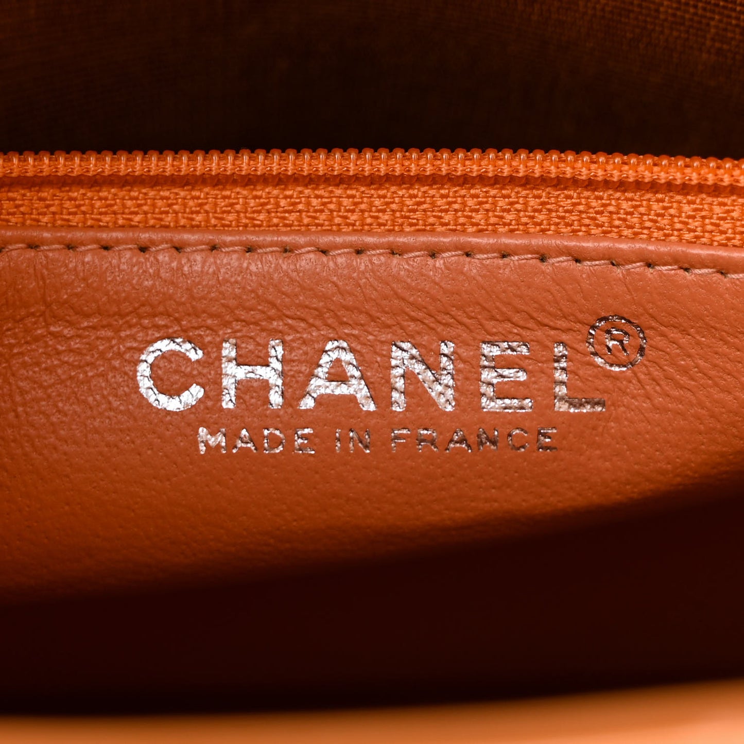 Patent Quilted Medallion Tote Orange