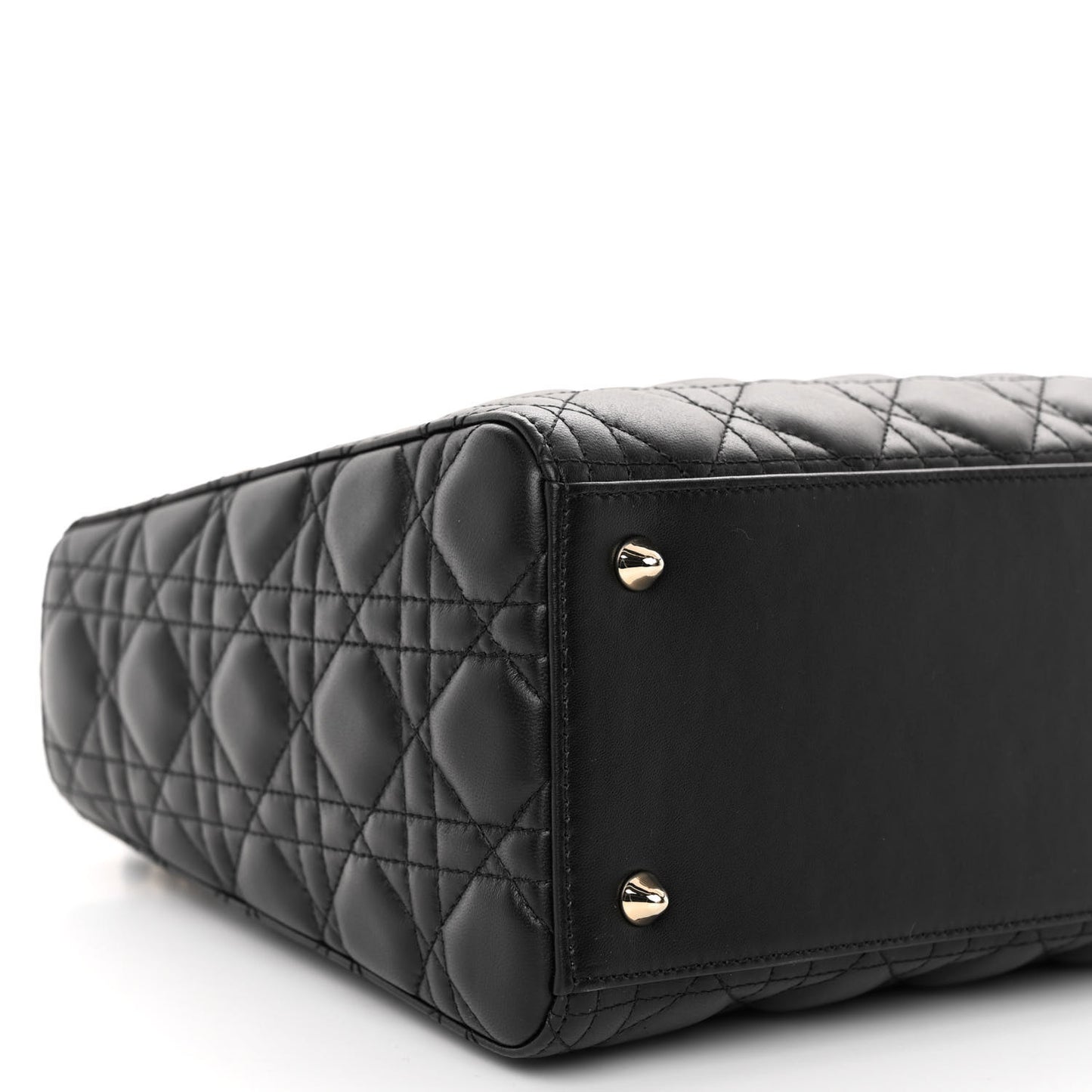 Lambskin Cannage Medium Lady Dior Black