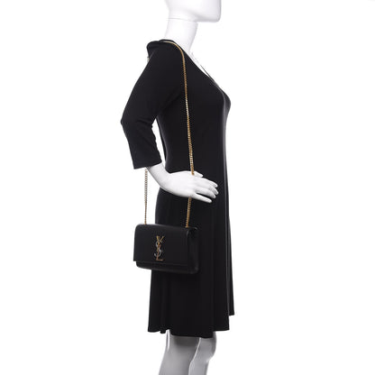 Saint Laurent Calfskin Small Monogram Kate Satchel Black 2 of 9