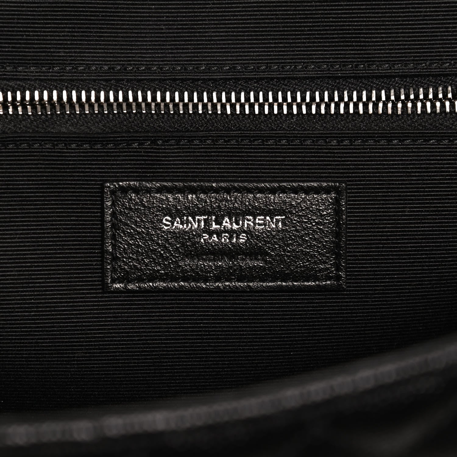 Saint Laurent Grain De Poudre Textured Mixed Matelasse Large Triquilt Monogram Satchel Black 6 of 11