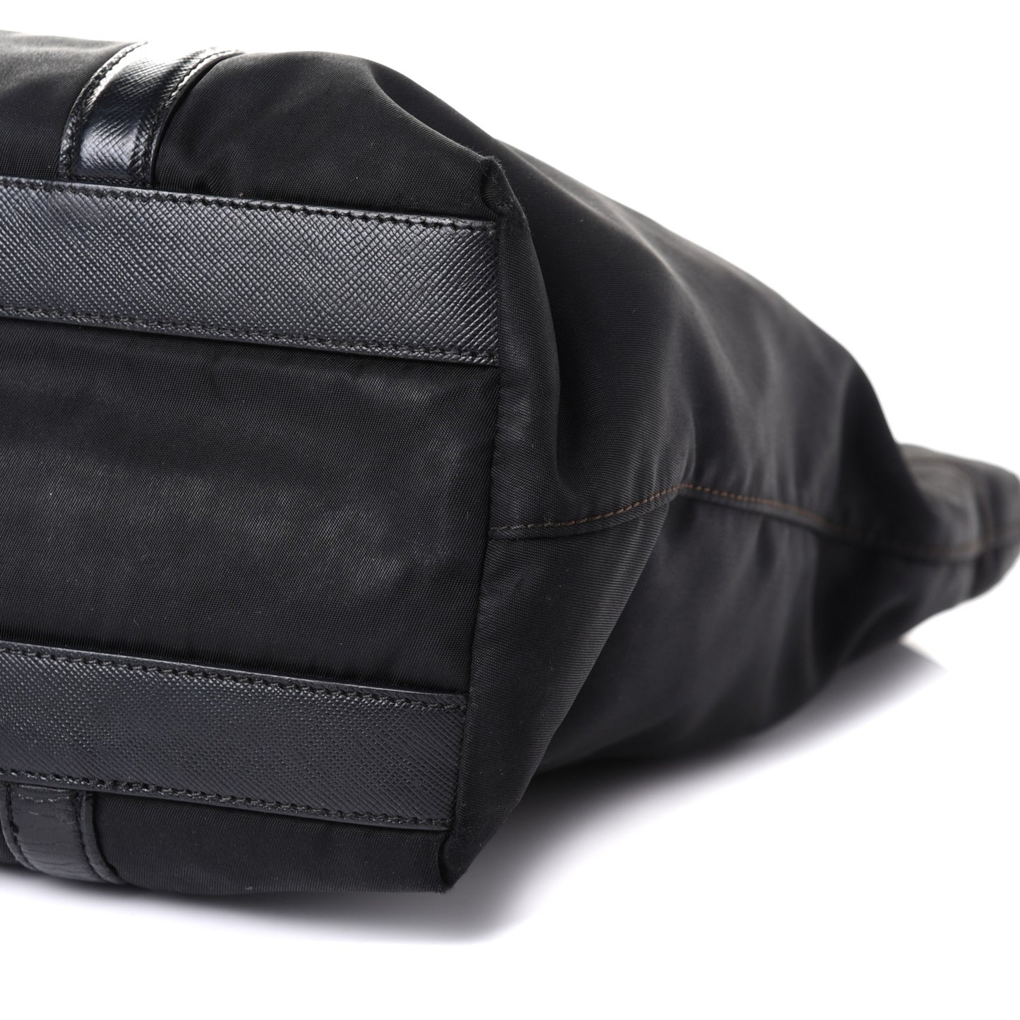 Saffiano Tessuto Nylon Tote Black