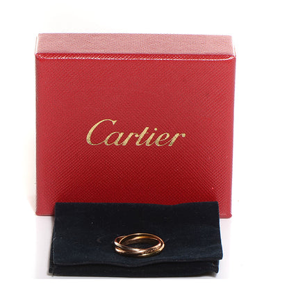 Cartier 18K Pink Yellow White Gold Les Must De Trinity Ring 50 5.25 7 of 7