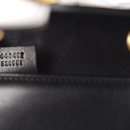 Gucci Calfskin Matelasse Small GG Marmont Shoulder Bag Black 11 of 12