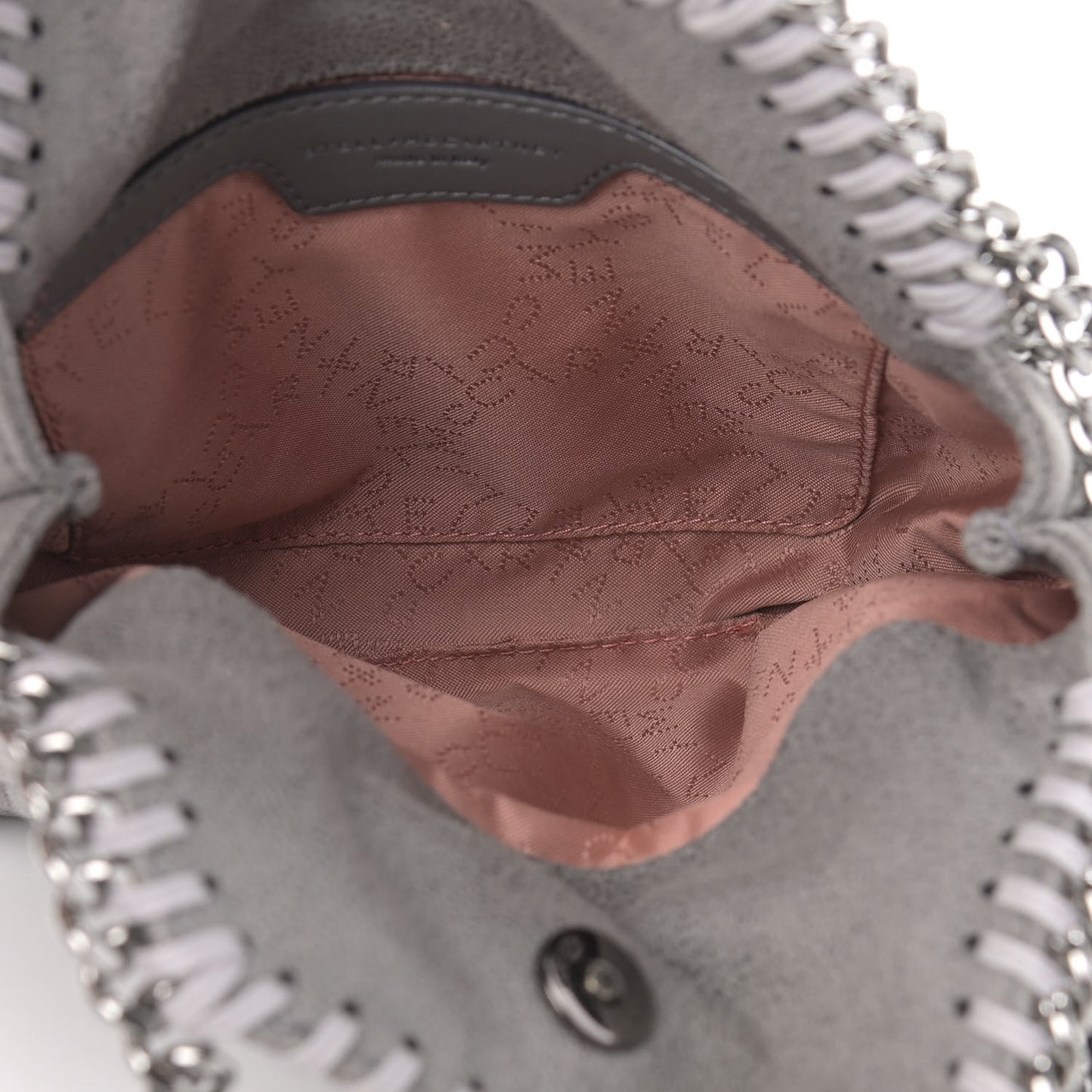 Shaggy Deer Falabella Fold Over Tote Grey