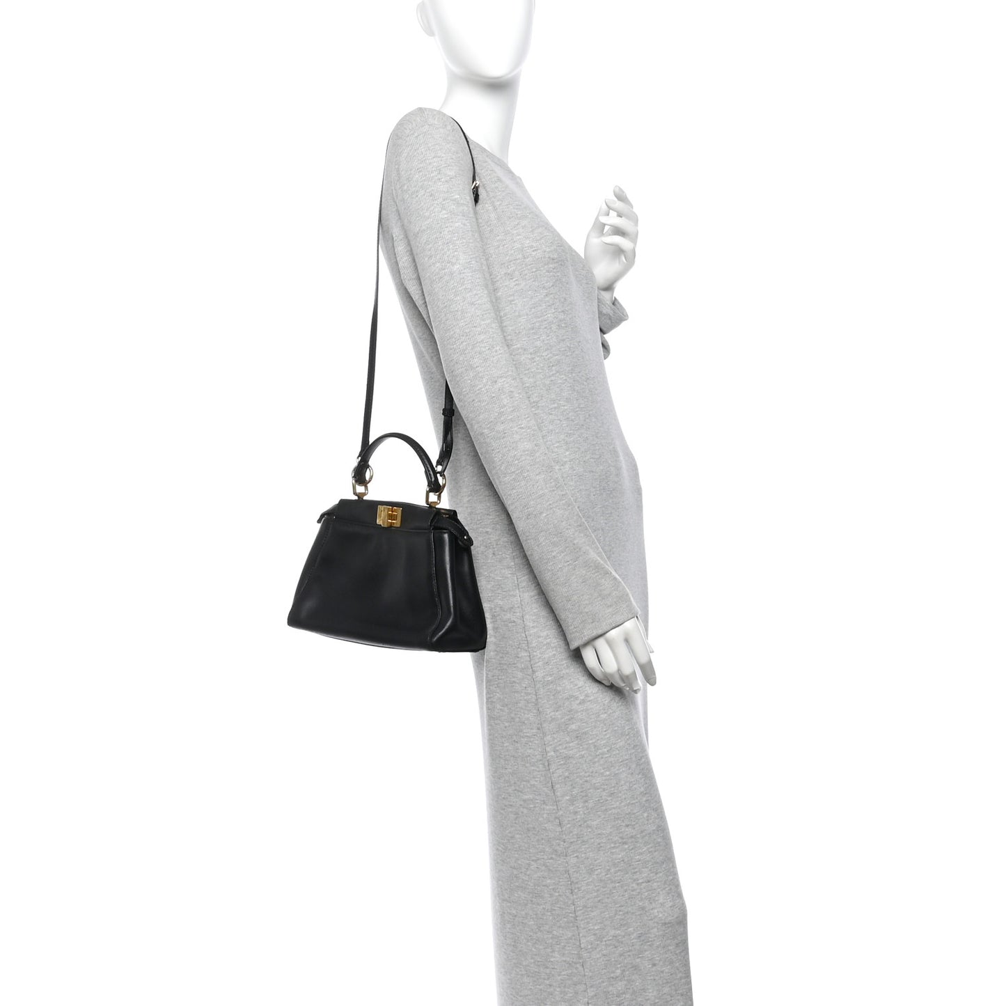 Nappa Mini Peekaboo Iconic Satchel Black