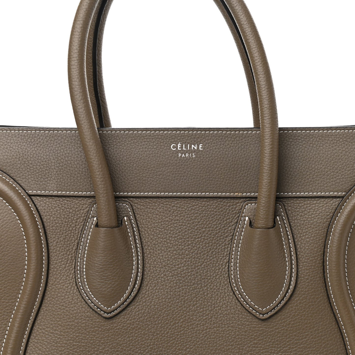 Drummed Calfskin Mini Luggage Souris