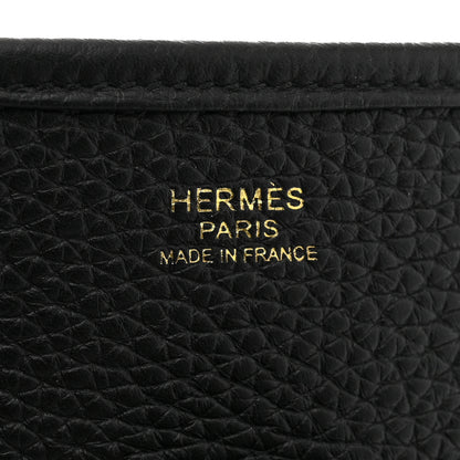 Hermes Taurillon Clemence Evelyne III PM Black 6 of 12