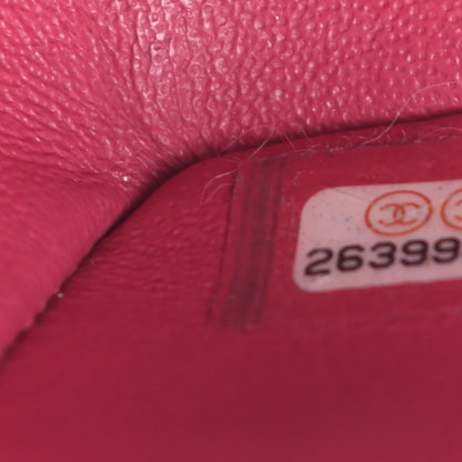 Chanel Caviar Quilted Mini Rectangular Flap Dark Pink 7 of 10