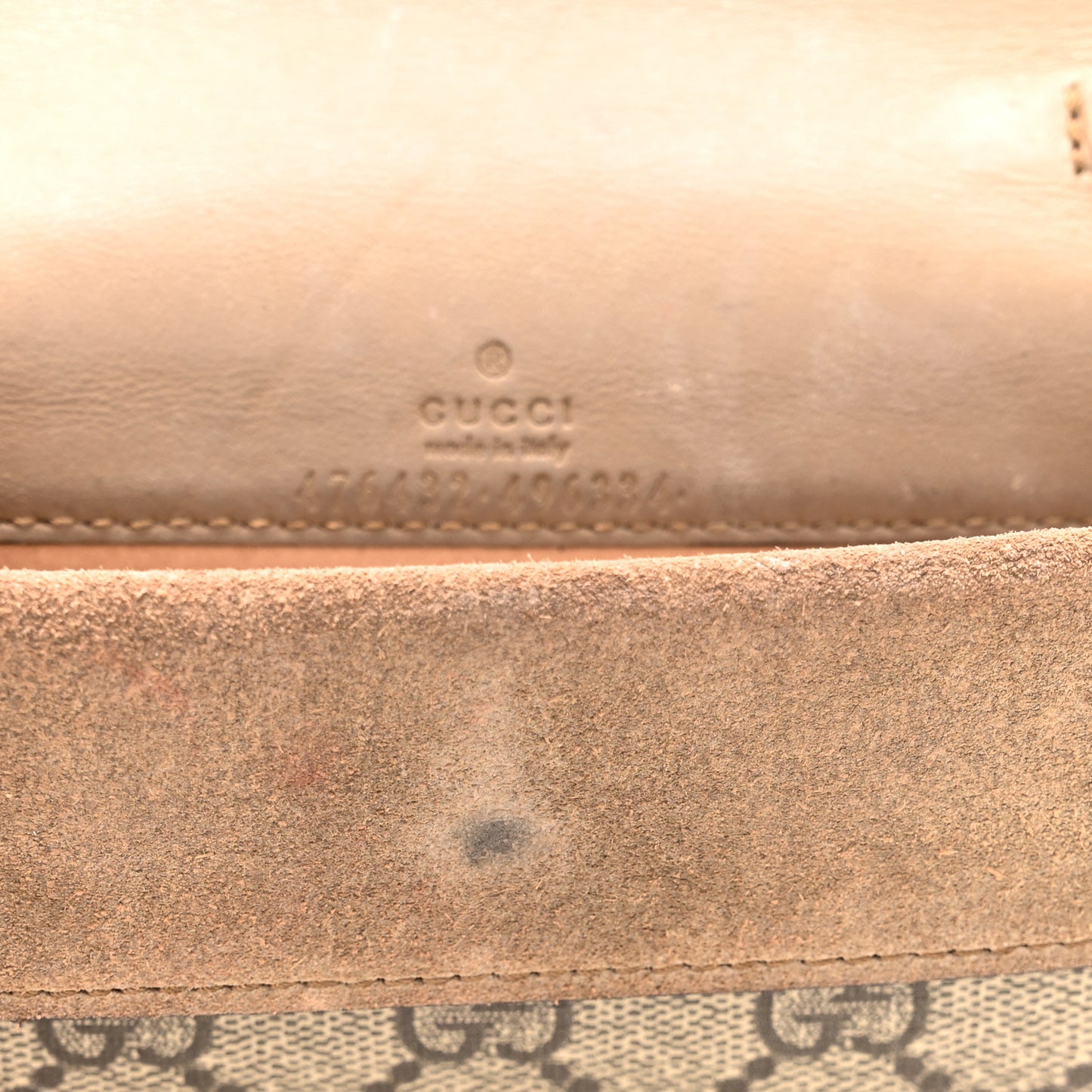 GG Supreme Monogram Super Mini Dionysus Shoulder Bag Taupe
