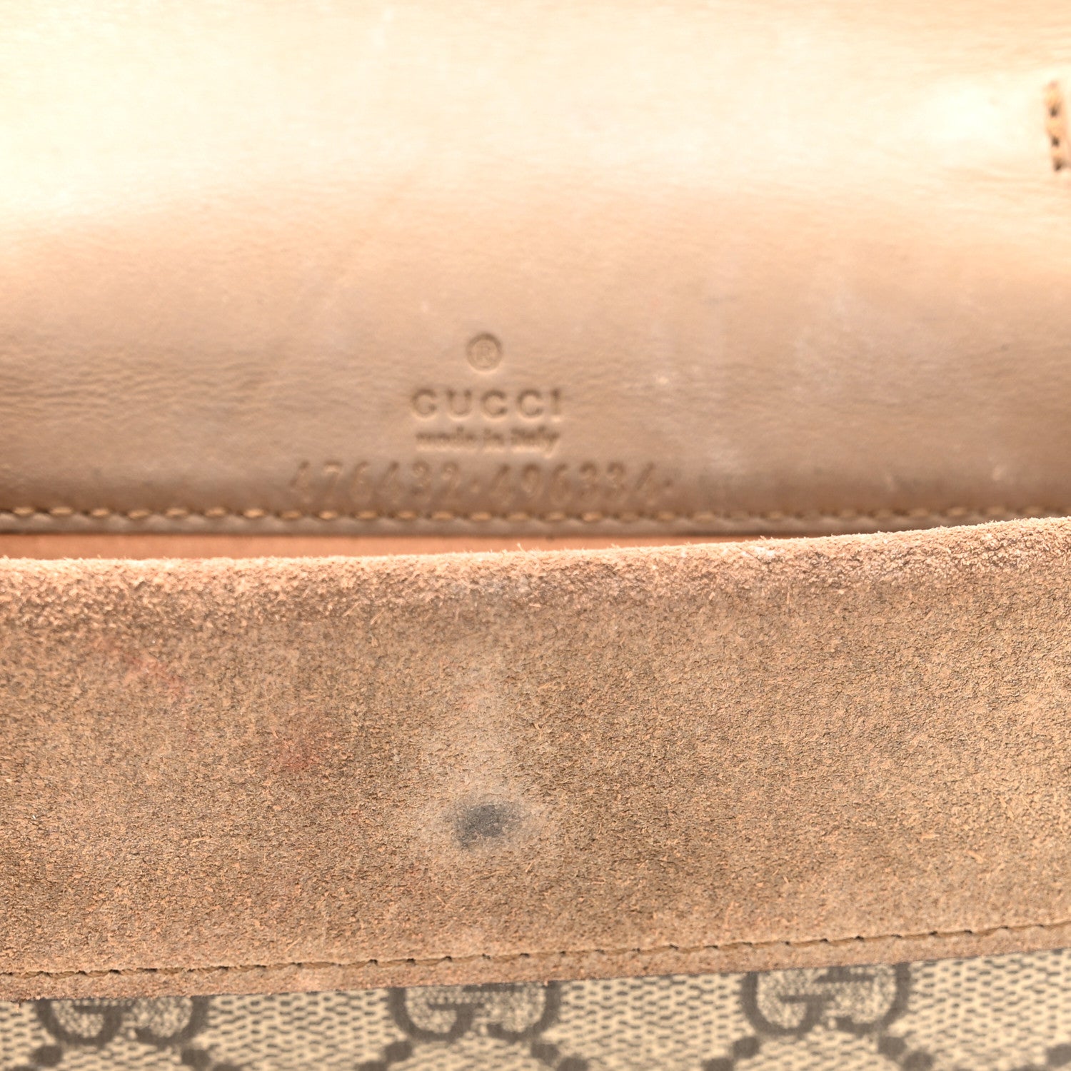 Gucci GG Supreme Monogram Super Mini Dionysus Shoulder Bag Taupe 10 of 11