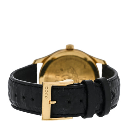 Gucci Stainless Steel Calfskin 38mm G-Timeless Quartz Watch Black 3 of 4