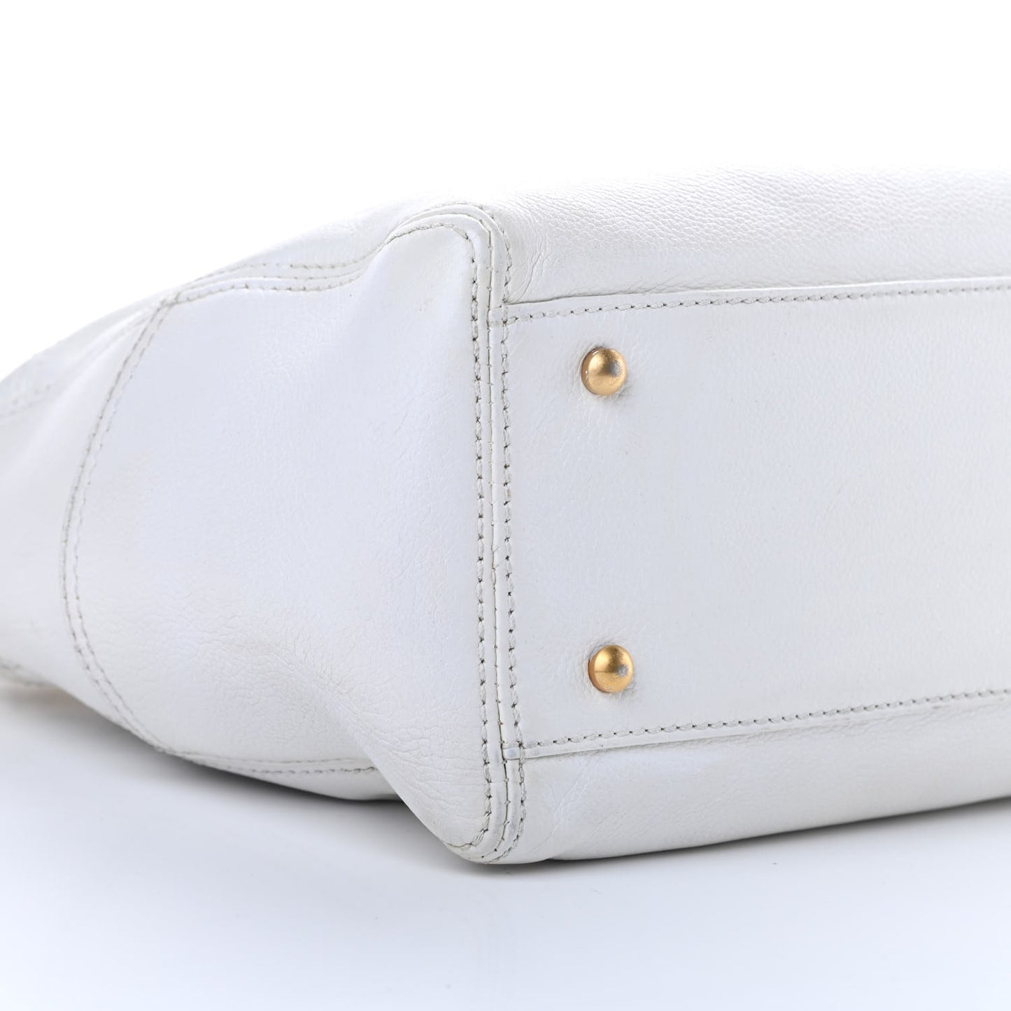 Calfskin CC Hobo White